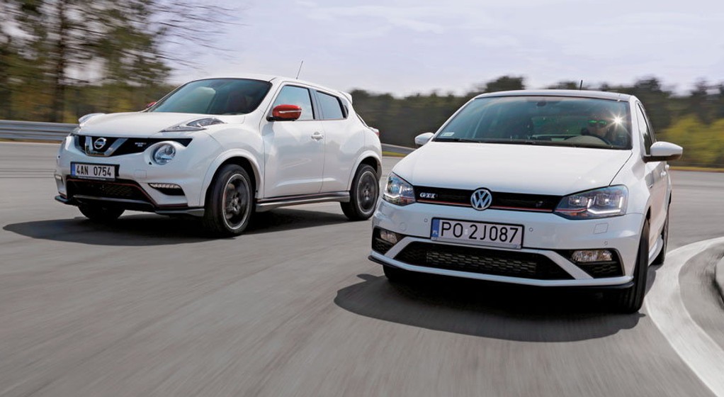 Niby są inne, a jednak... - Nissan Juke Nismo RS kontra VW Polo GTI