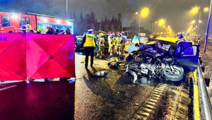 To musiało się tak skończyć. Wjechał pod prąd na S7 i doprowadził do wypadku