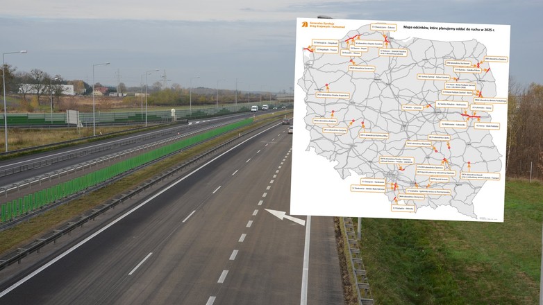 Te drogi zostaną oddane do użytku w 2025 r