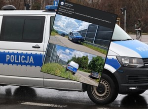 Radiowóz na barierce. "Całe szczęście, że policja była na miejscu"