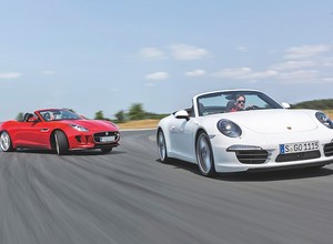Jaguar F-Type kontra Porsche 911 Carrera S – porównanie 2 sportowych kabrioletów