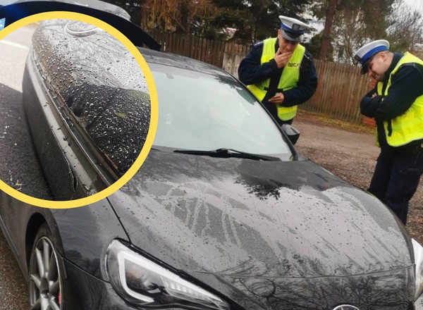 Próbował driftować na ulicach Radomia. Policjanci zwrócili uwagę na rzep na zderzaku