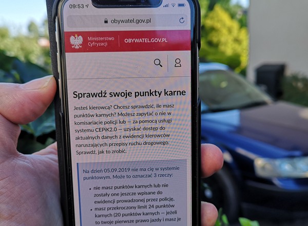 W 2020 roku prawo jazdy w telefonie