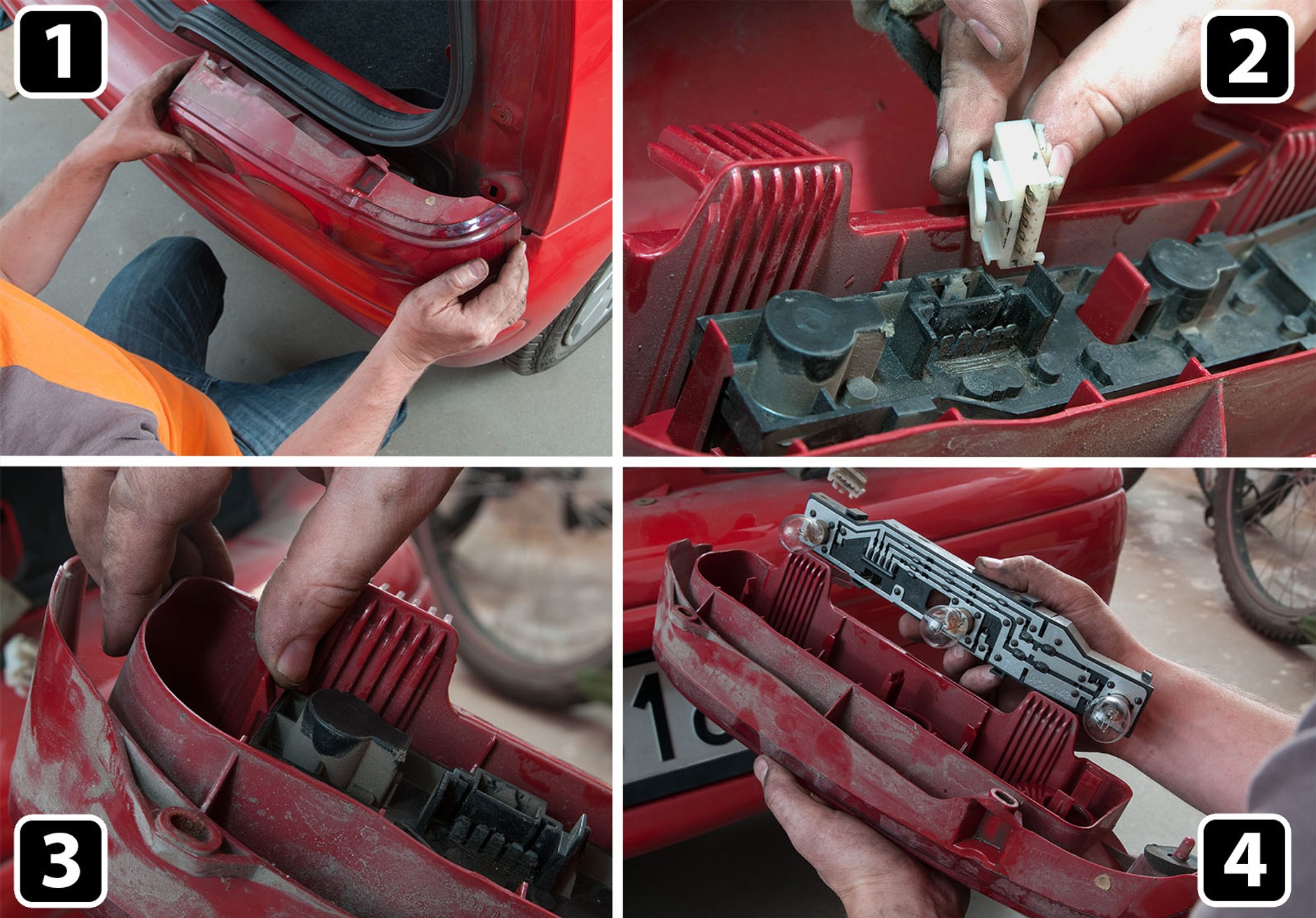 Wymiana żarówki w lampie tylnej