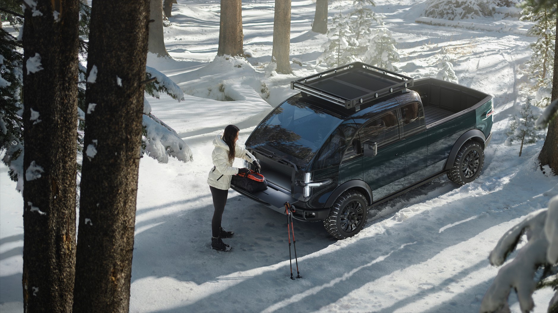 Canoo PickupTruck ExteriorSnow 11