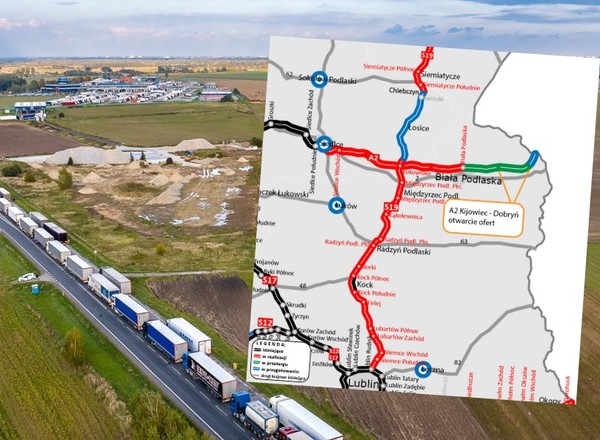 Nowy fragment autostrady A2 coraz bliżej. Dziewięć ofert na budowę odcinka Kijowiec – Dobryń