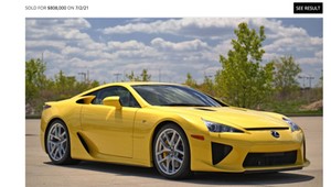 Niemal nowy Lexus LFA sprzedany na aukcji za ponad 3 mln zł