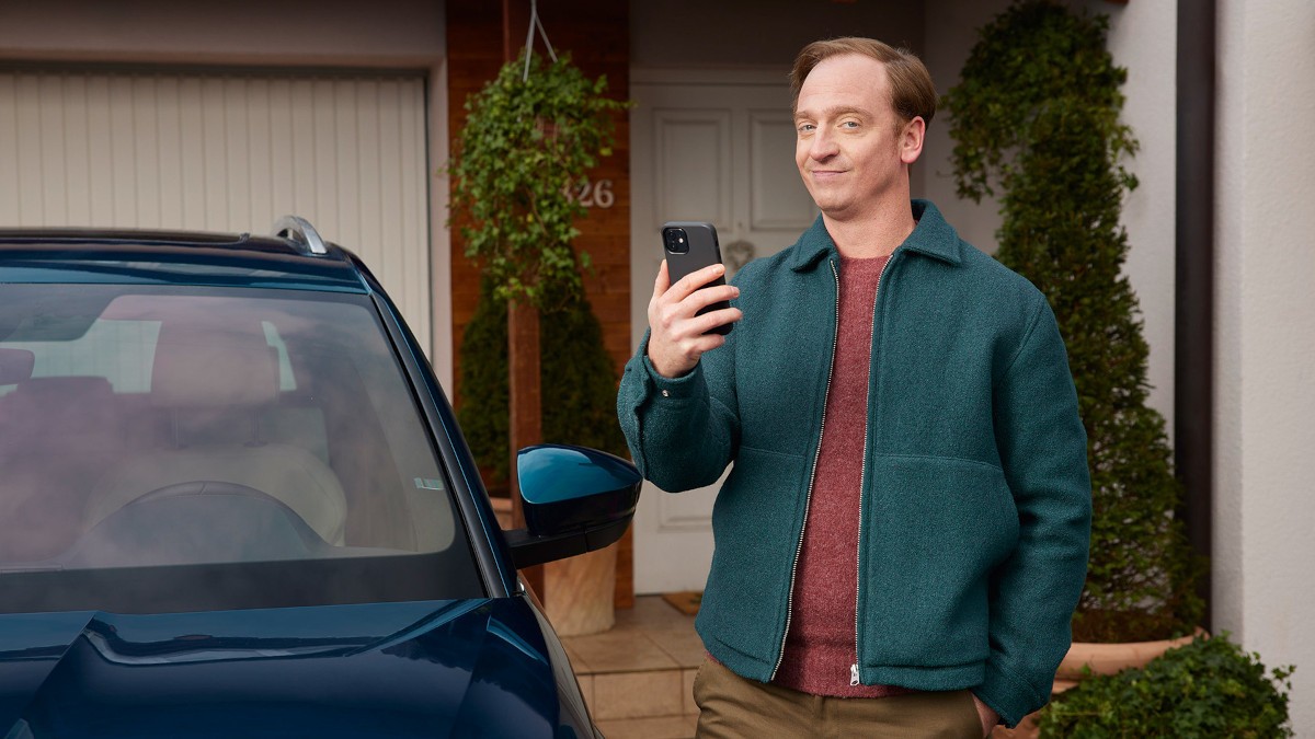 Wnętrze twojej Škody będzie zawsze gotowe do drogi i w razie potrzeby przyjemnie schłodzone dzięki aplikacji Škoda Connect