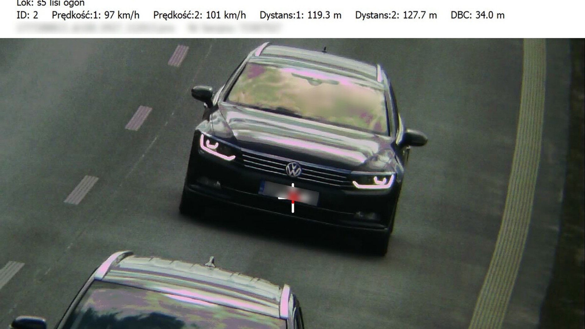 Zdjęcia z miernika z funkcją DBC. Tak policja sprawdza, czy kierowcy nie jadą zbyt blisko siebie