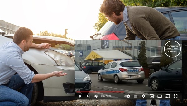 Policjant w radiowozie sprawcą stłuczki. Kuriozalna sytuacja [WIDEO]