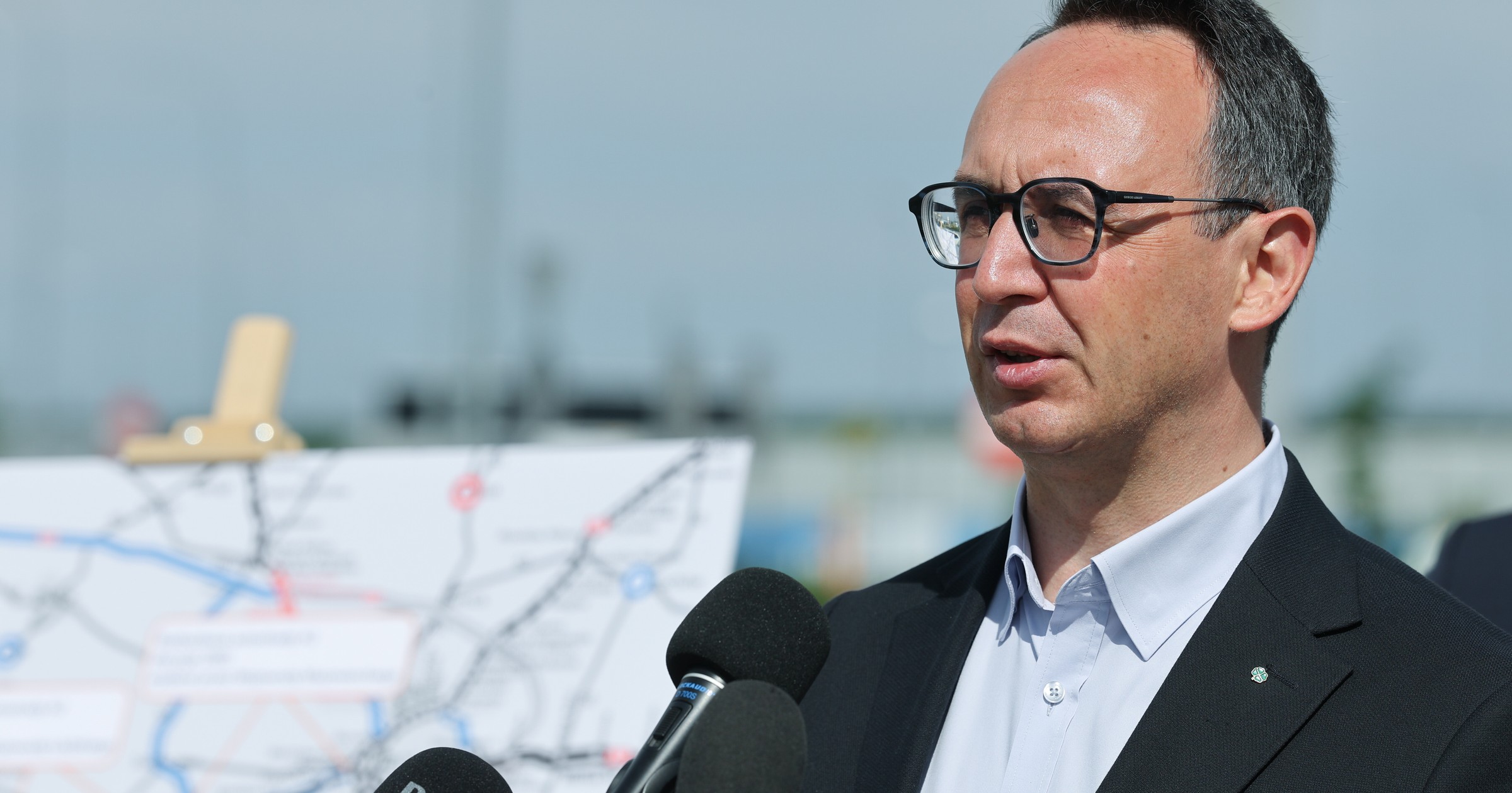 Dariusz Klimczak - konferencja na autostradzie A2
