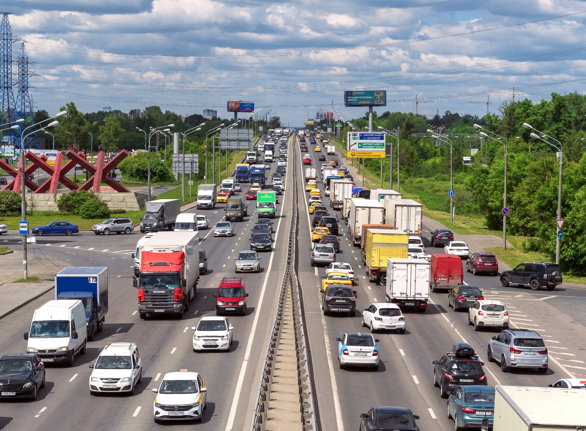 Moskwa w godzinach szczytu