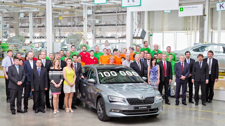 100 tys. Skoda Superb wyprodukowana w Kvasinach