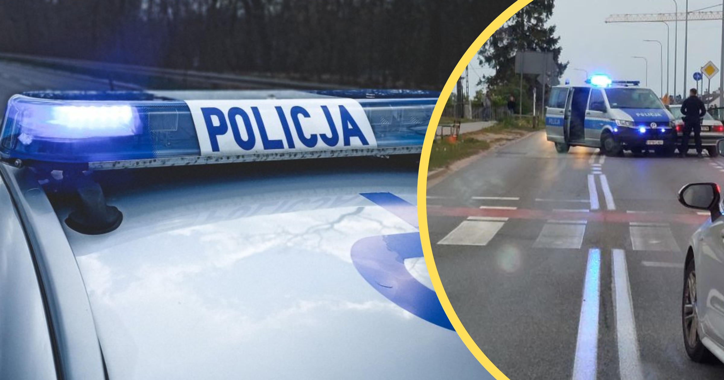 Bez zderzaka i tablicy rejestracyjnej uciekał przed służbami. "Rajd" zakończył na radiowozie