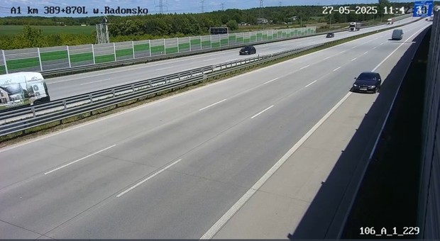 Jechał autostradą A1 pod prąd. Minął wiceministra i "szedł do Gdańska"