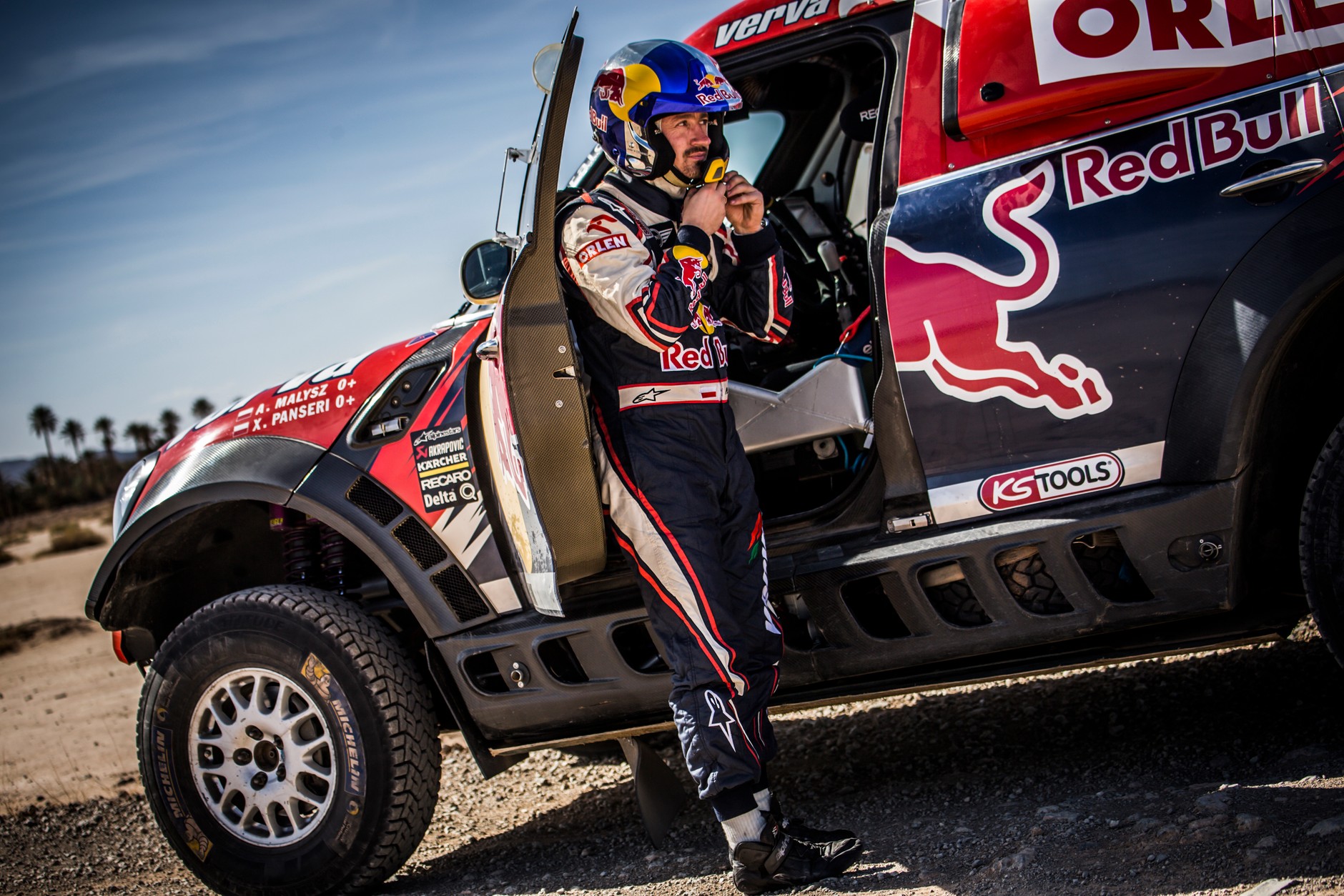 Adam Małysz w rajdowym MINI