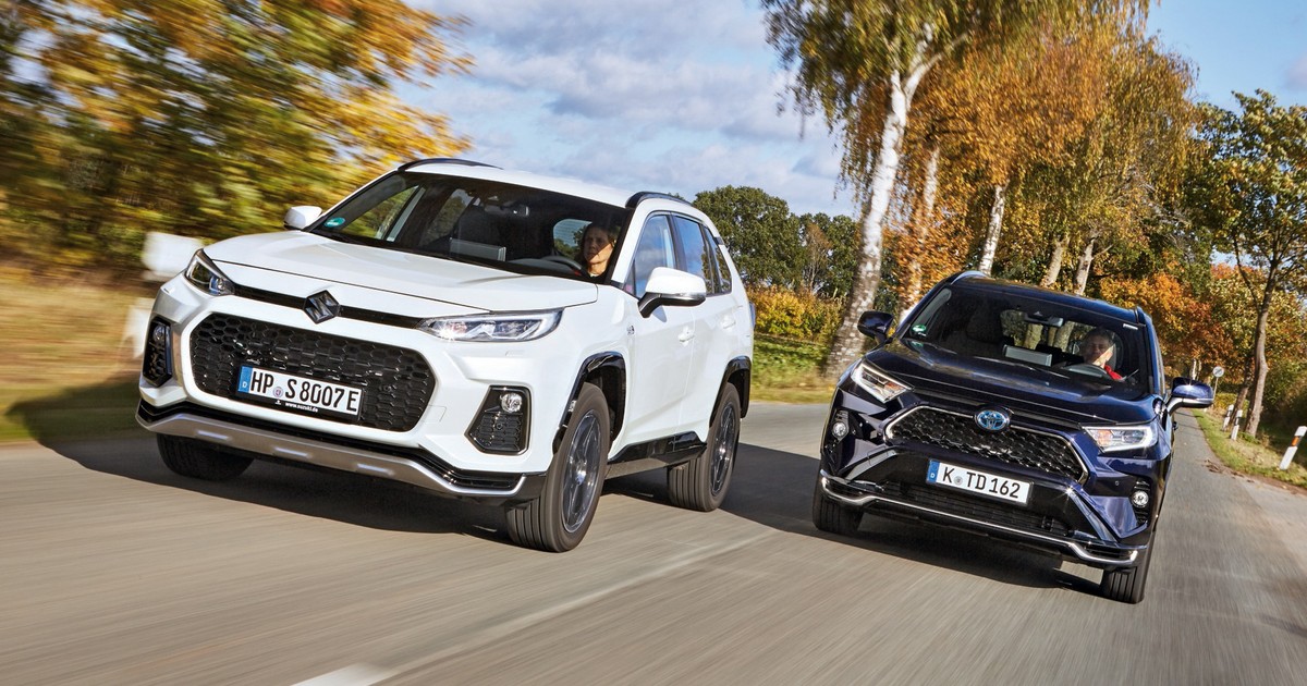 Porównanie: Suzuki Across 2.5 plug-in vs. Toyota RAV4 2.5 plug-in