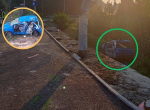 Fiat Panda został sprasowany. Pasażer i 19-letni kierowca nie żyją