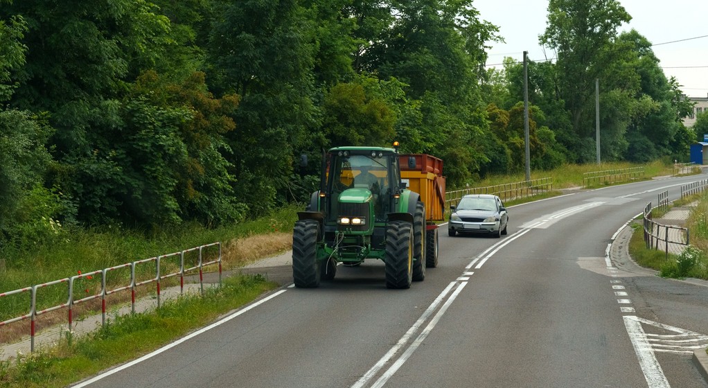 Traktor na drodze publicznej