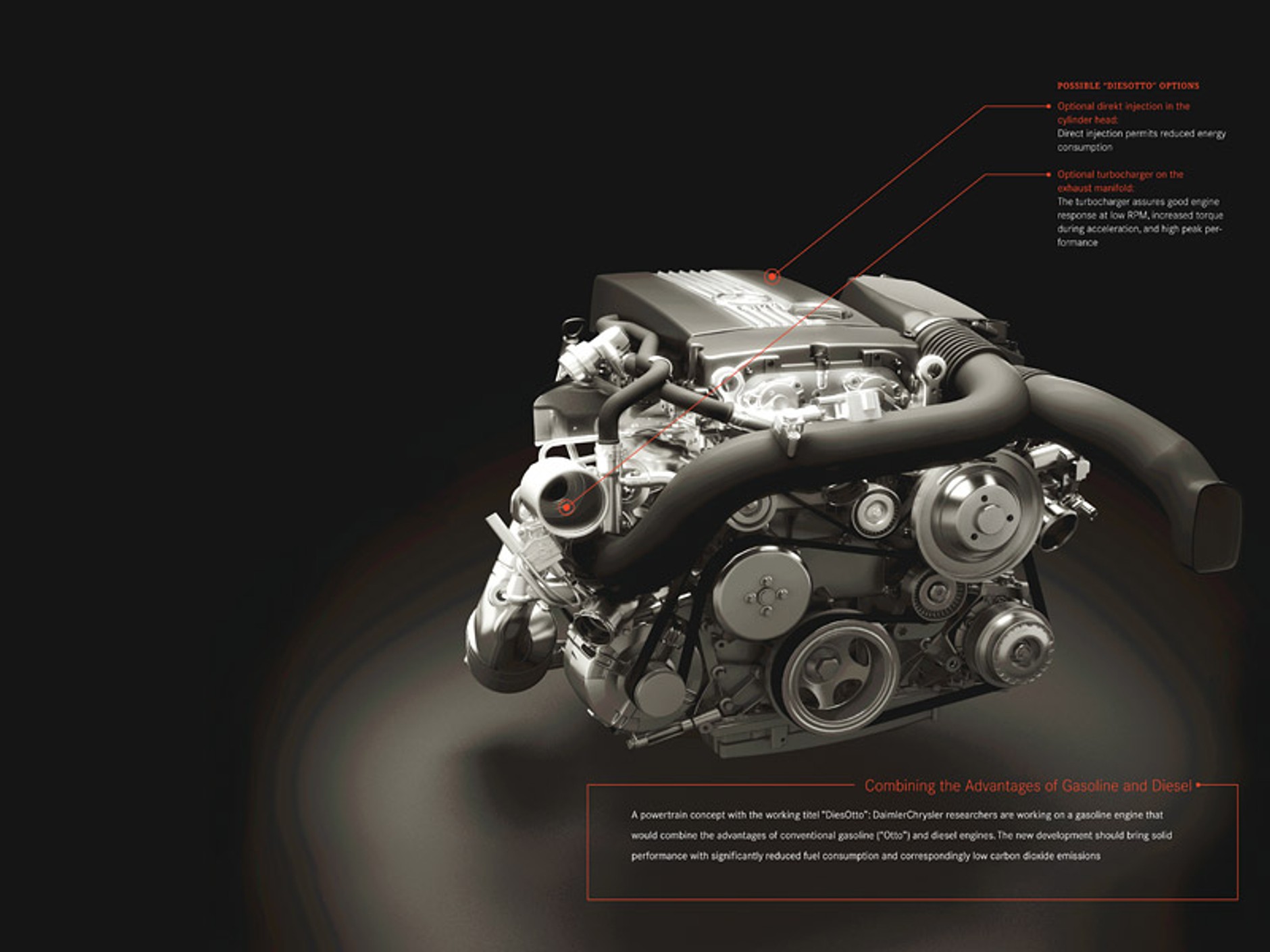 IAA Frankfurt 2007: Mercedes-Benz DiesOtto - przyszłość silników benzynowych