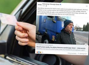 Stracił prawo jazdy przez pijanego kierowcę. Teraz nie może wrócić do pracy. "Zostało popełnione przestępstwo"