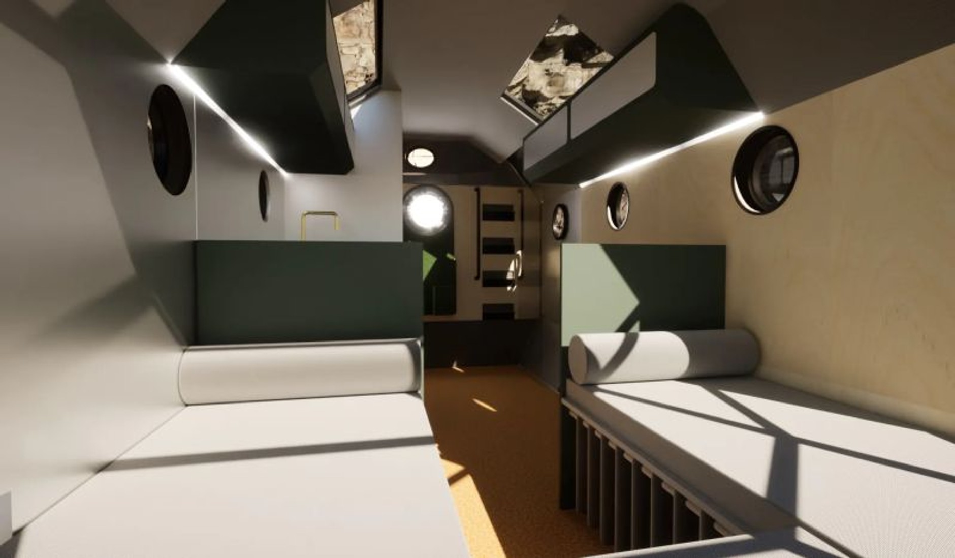 Kamper Atrium z całkowicie przeszklonym tyłem