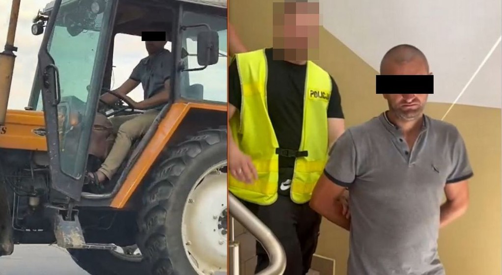 Skradzionym ciągnikiem pojechał do Bełżyc