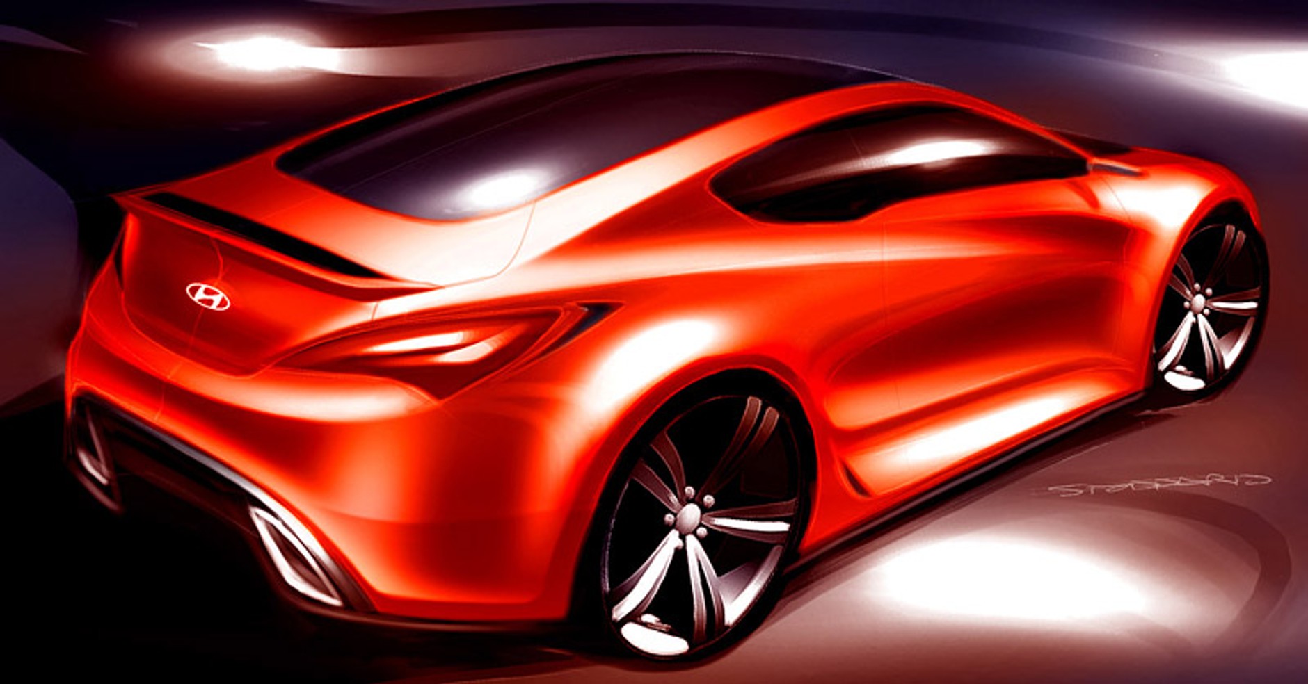 Hyundai Genesis Coupe: oficjalne szkice
