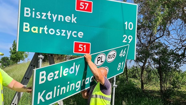 Rosyjska nazwa znika ze znaków drogowych