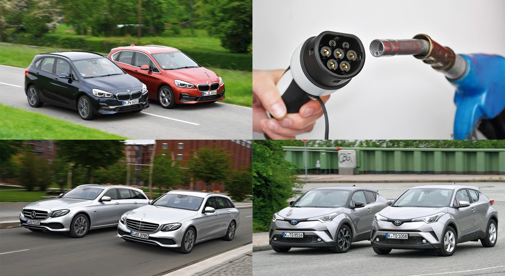 Porównanie: benzynowa hybryda, dieslowska hybryda kontra diesel i benzyna