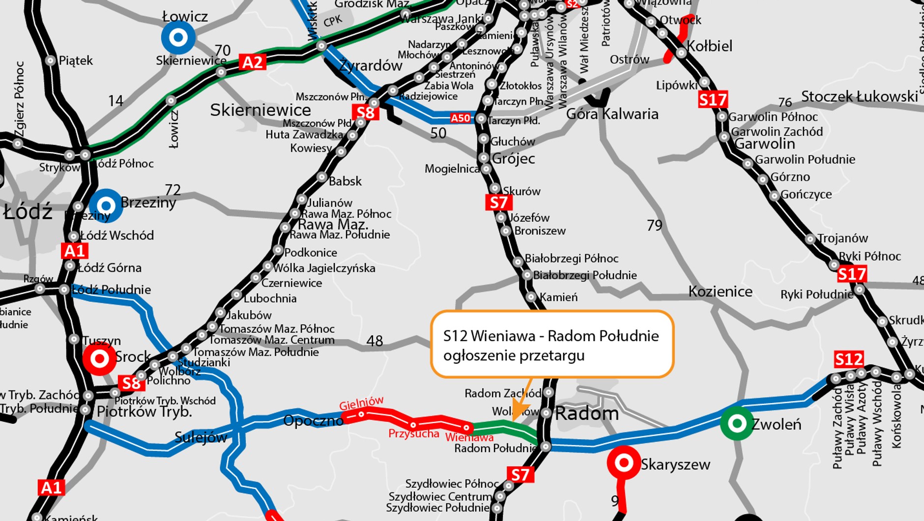 Droga S12 Wieniawa - Radom Południe