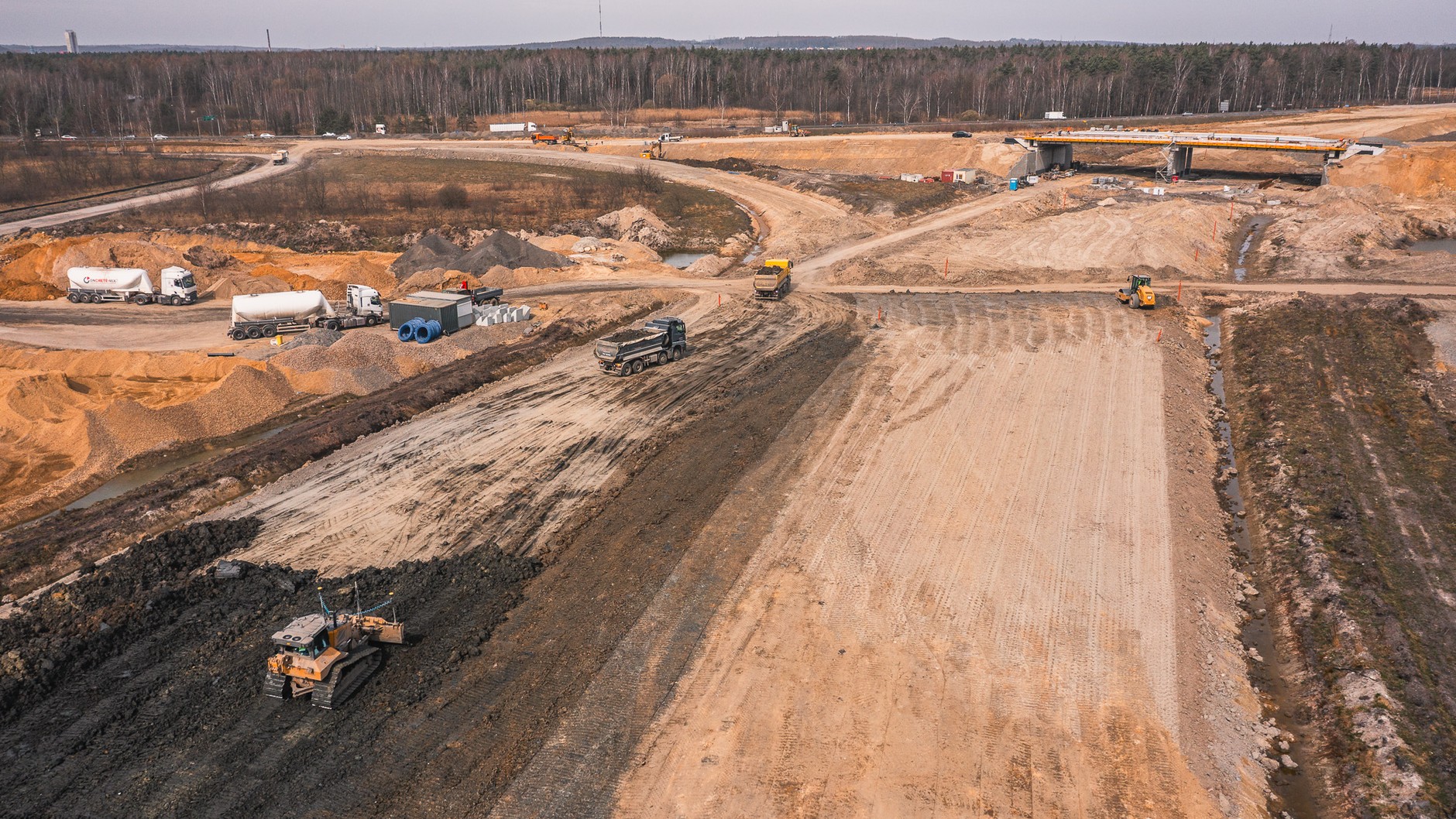 Prace przy budowie trasy S1 Mysłowice-Bieruń