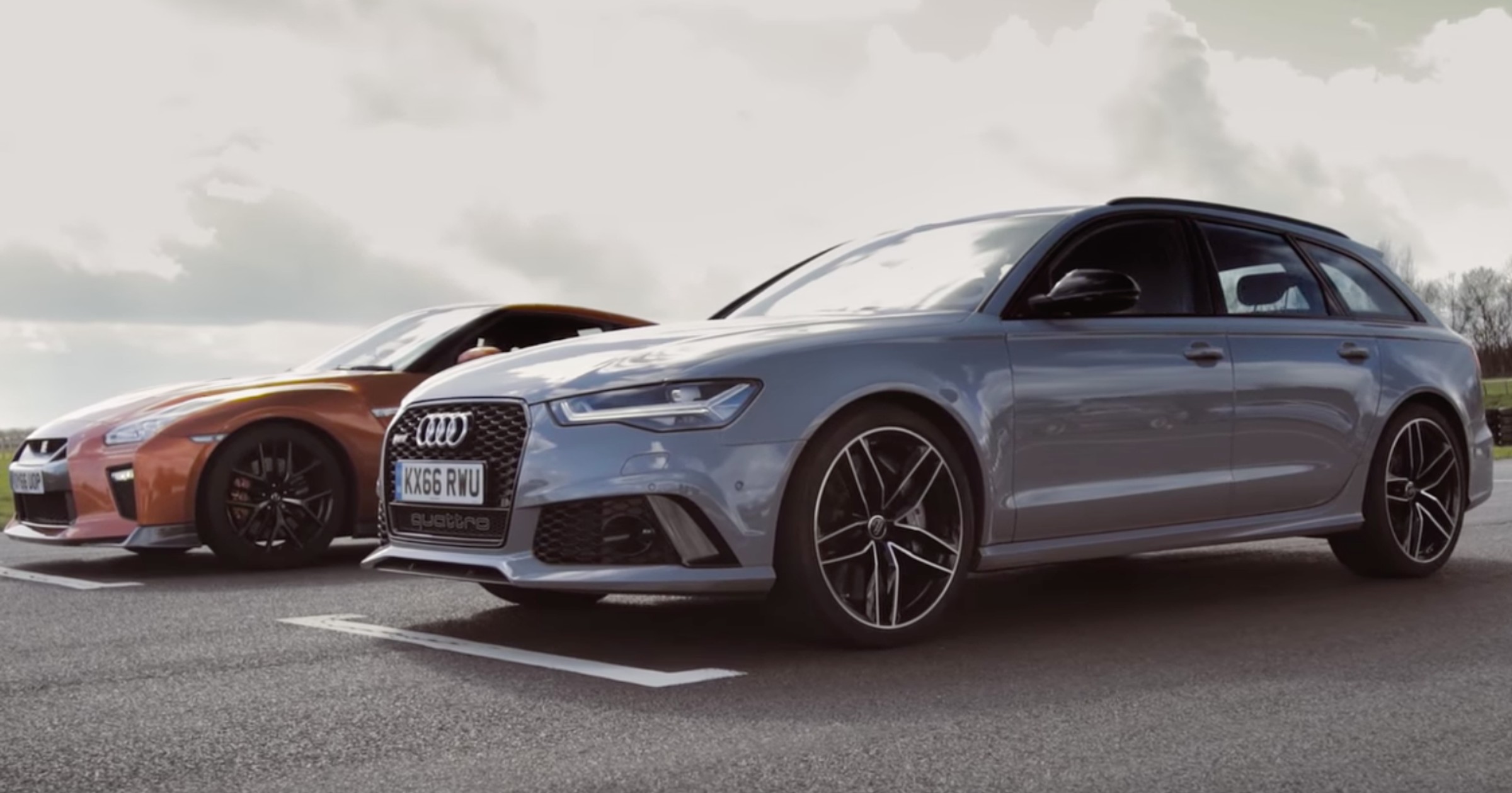 Drag Race: Audi RS 6 vs Nissan GT-R