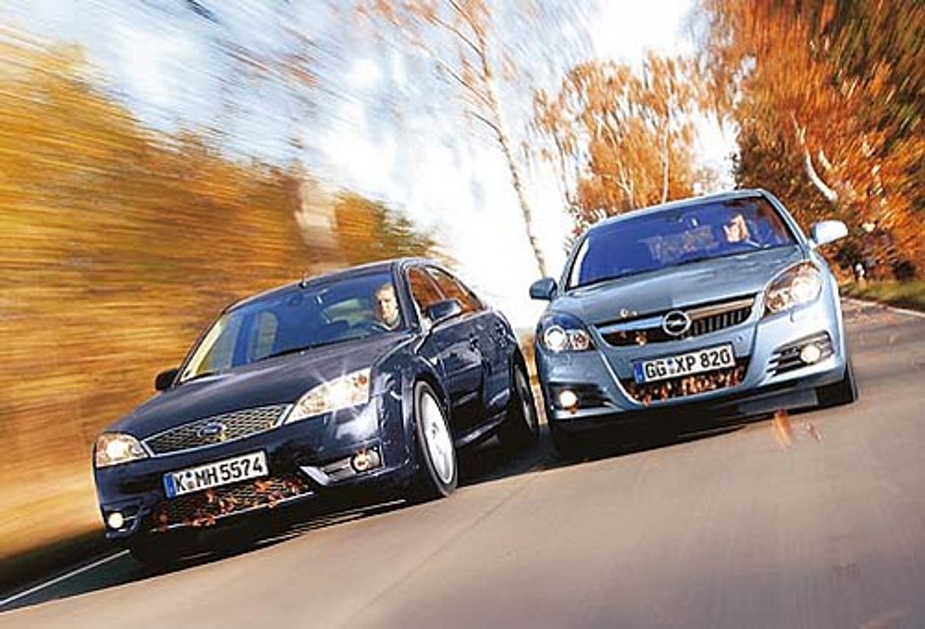 Ford Mondeo, Opel Vectra - Czapki z głów, kaski włóż