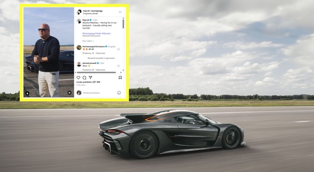 Koenigsegg Jesko z kolejnym rekordem. Nagranie z kabiny jest wręcz absurdalne