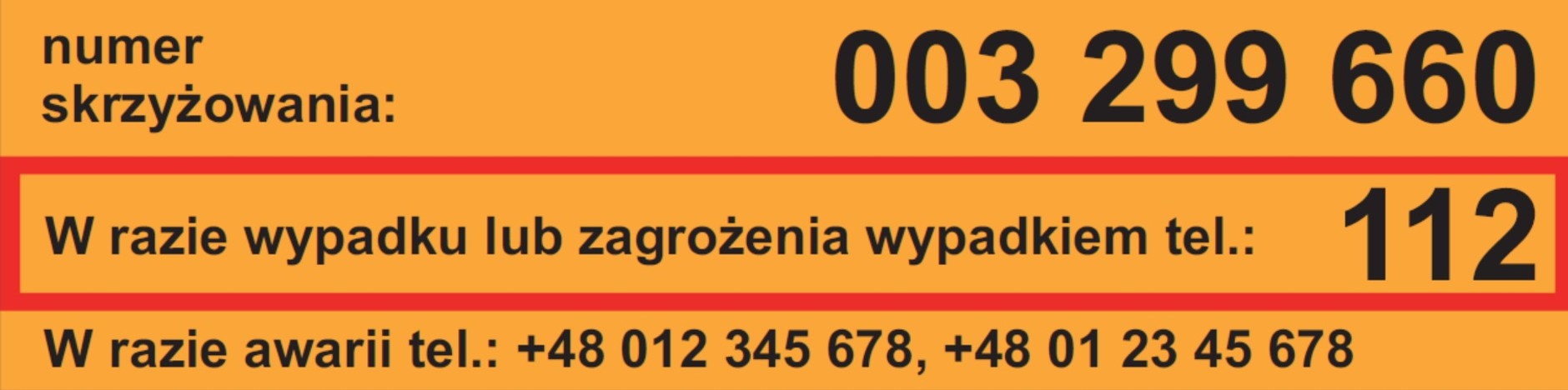 Żółta Naklejka PLK