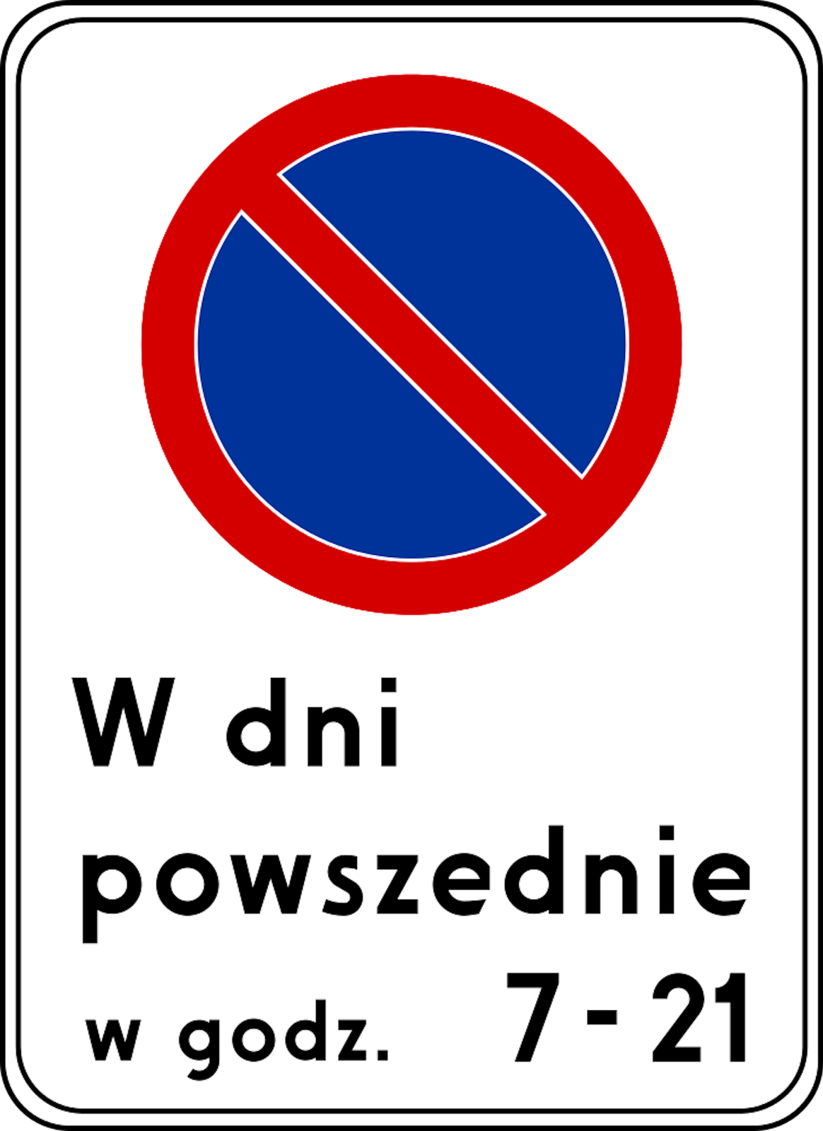 Znak B-39: strefa ograniczonego postoju