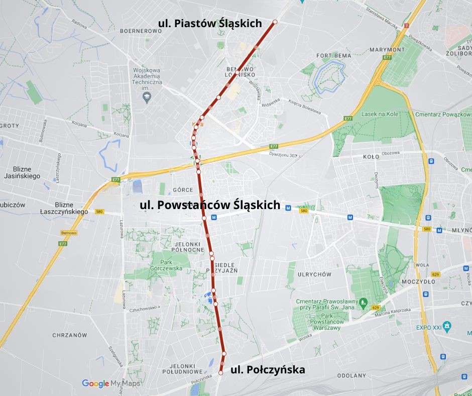 Ulice w Warszawie niebezpieczne dla pieszych