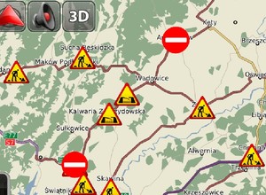 MapaMap 7.4 z informacjami o korkach