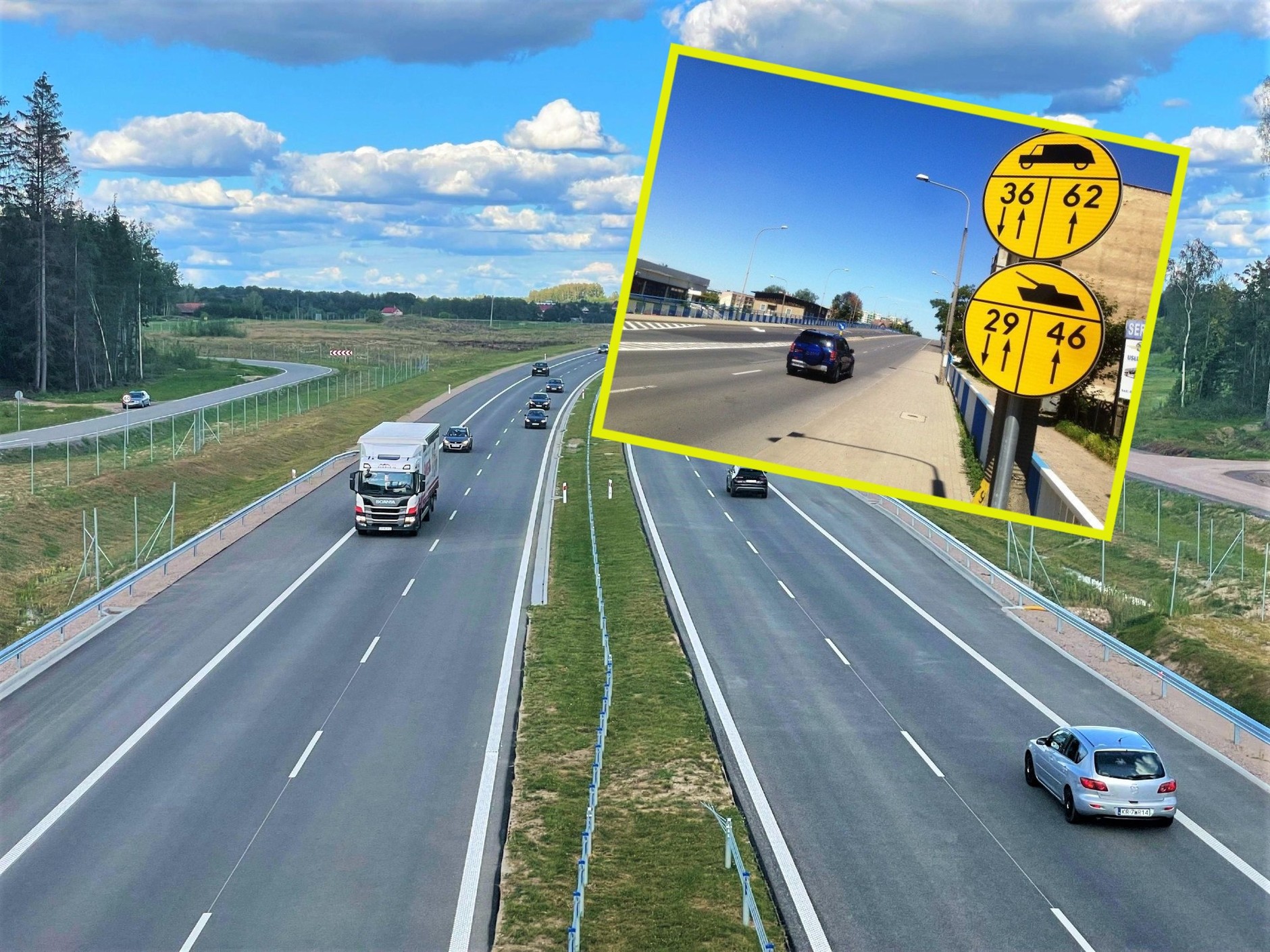 Żółte znaki z czołgami, wojskowe znaki drogowe — co oznaczają?