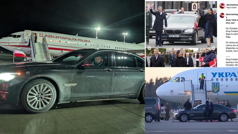 Czy polska ambasada w Rydze podstawiała auto duńskiej królowej i prezydentowi Ukrainy? 