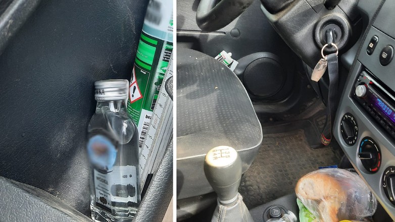 Pojechał do sklepu. Natychmiast został zatrzymany