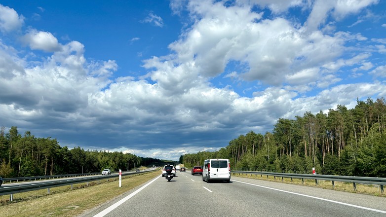 Autostrada A2 pomiędzy Łodzią a Warszawą