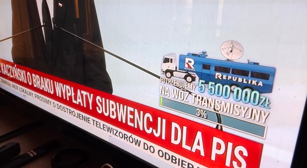 Telewizja Republika chce zebrać miliony na specjalne auto