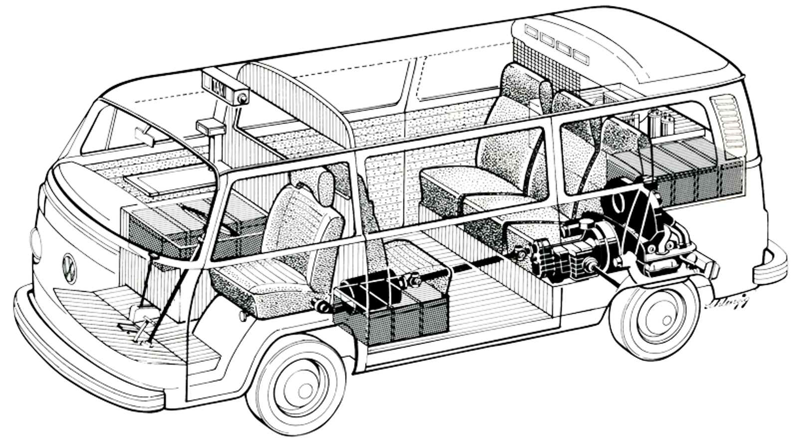 Volkswagen T2 Elektro transporter