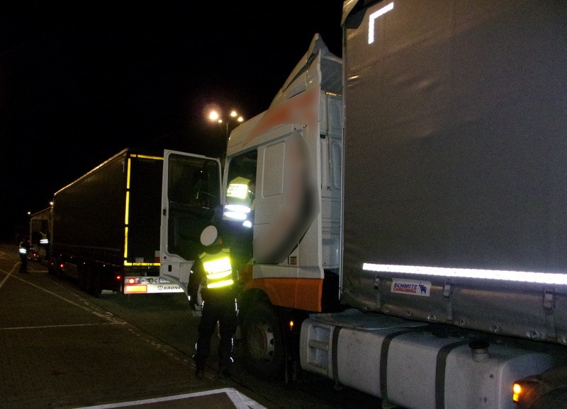 Wspólne działania policjantów toruńskiej „drogówki" z mundurowymi WITD na autostradzie A-1