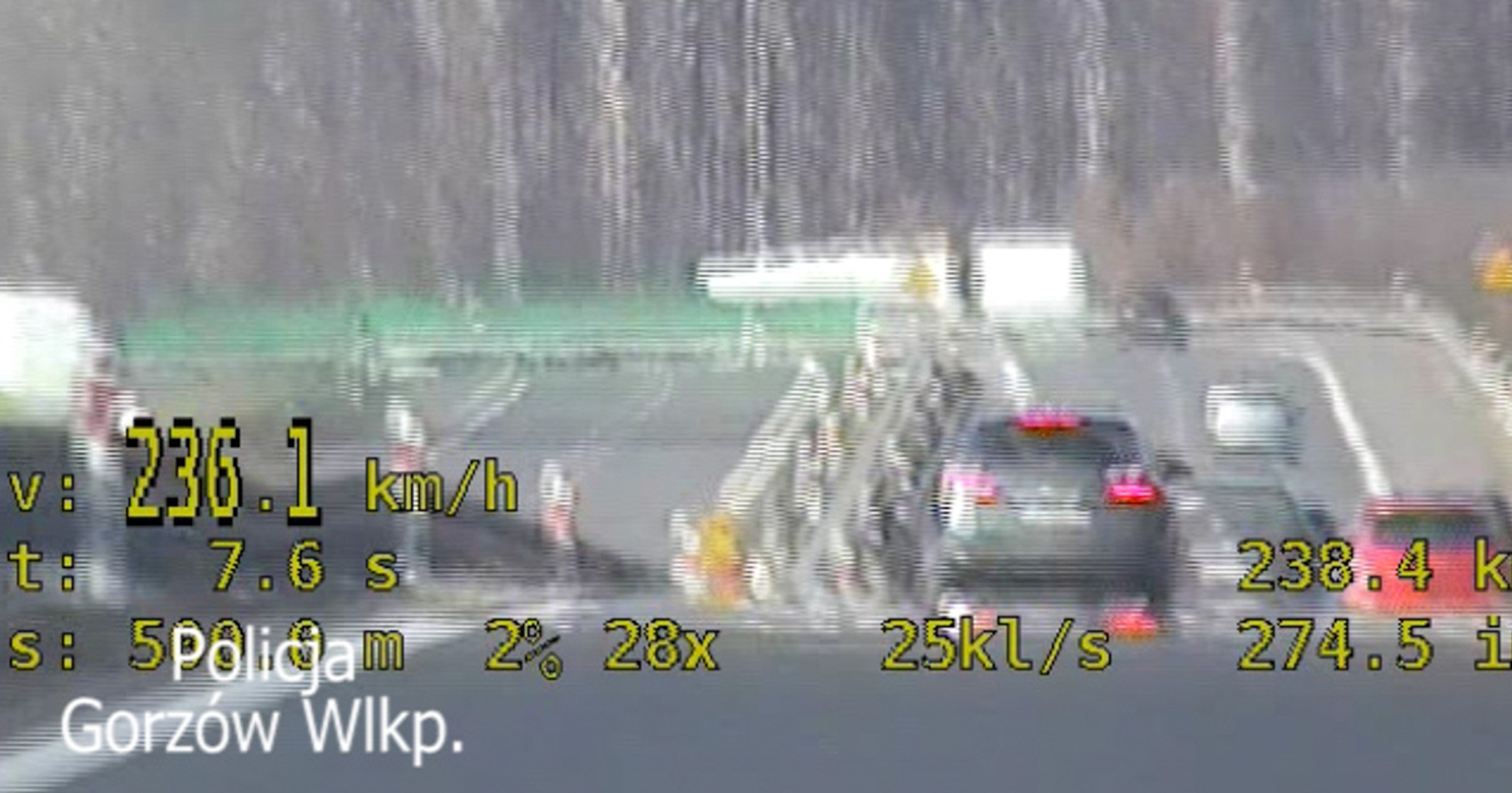 Na drodze ekspresowej S3 jechał prawie 240 km/h! Teraz zajmie się nim sąd