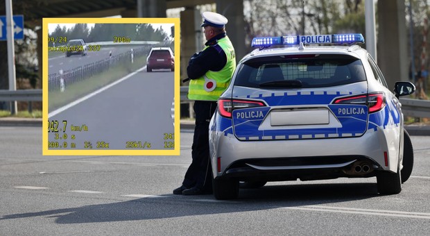 Szaleńcza jazda drogowego recydywisty. Pędził 242 km na godz. [WIDEO]