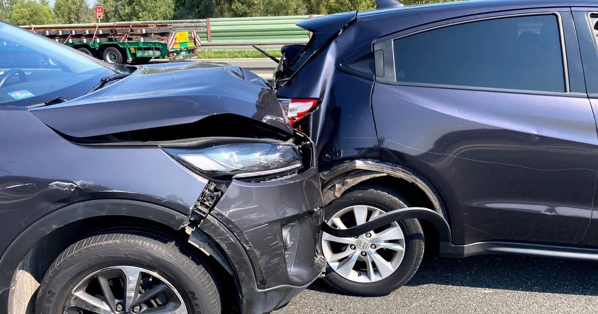Kolizja na autostradzie A4