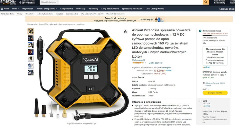 AstroAI kompresor 12V